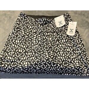 Xersion NWT Womens Quick Dry Skort  Built in Shorts Black/White Size XS